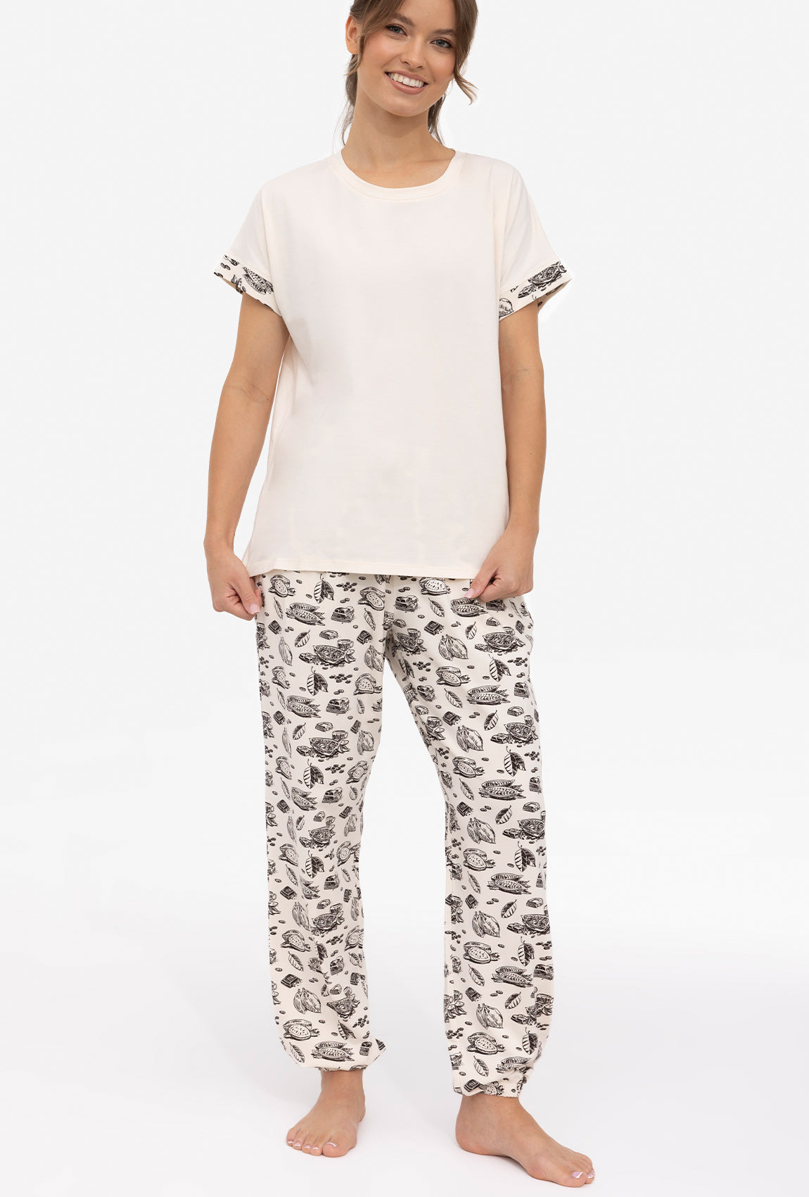 Bawełniana piżama Cacao Gatta x Wedel - Gatta