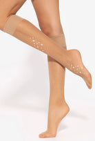 Podkolanówki damskie w kropki wz. 13