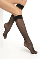 Podkolanówki w kropeczki Stylove wz. 01