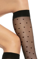 Podkolanówki w serduszka Stylove wz. 03