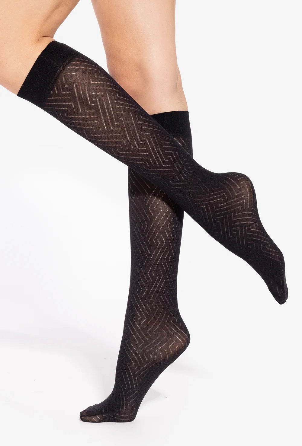 Podkolanówki wzorzyste Knee Socks wz. 01 - Gatta