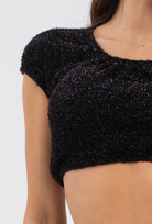 Połyskujący top Glam