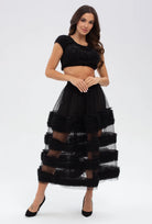 Połyskujący top Glam