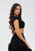 Połyskujący top Glam