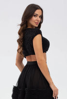 Połyskujący top Glam