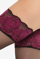 Pończochy z ozdobną koronką Calze Rose