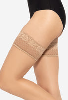 Koronkowe pończochy samonośne Fortissima