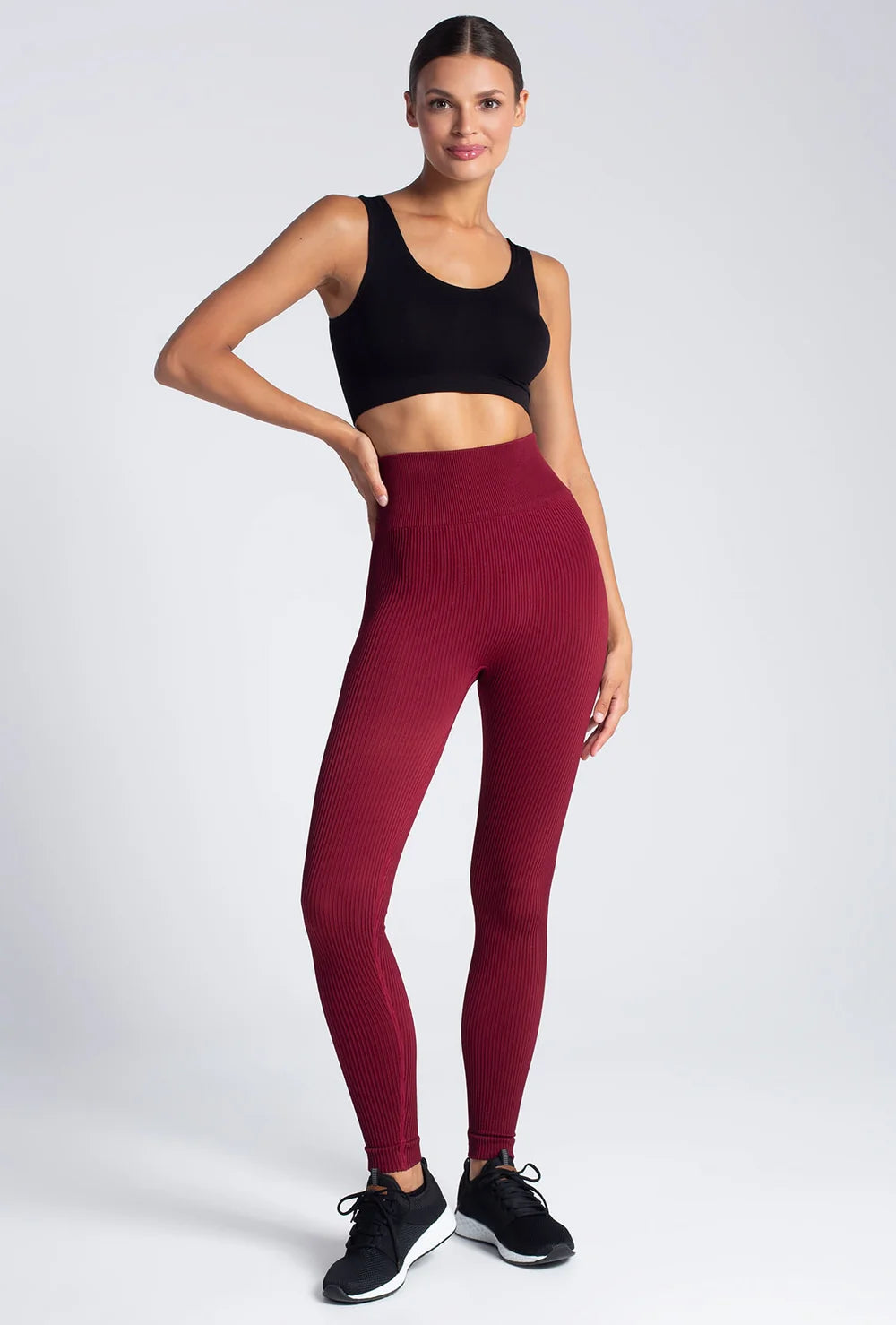 Prążkowane legginsy Arum