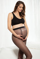 Rajstopy ciążowe w kropeczki Mamma 01