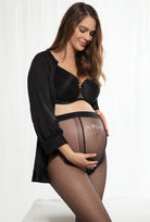 Rajstopy ciążowe w kropeczki Mamma 01