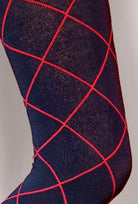 Bawełniane rajstopy w kratę Cotton Trendy Line wz. 04