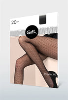 Rajstopy damskie z geometrycznym wzorem Pepper wz. 03