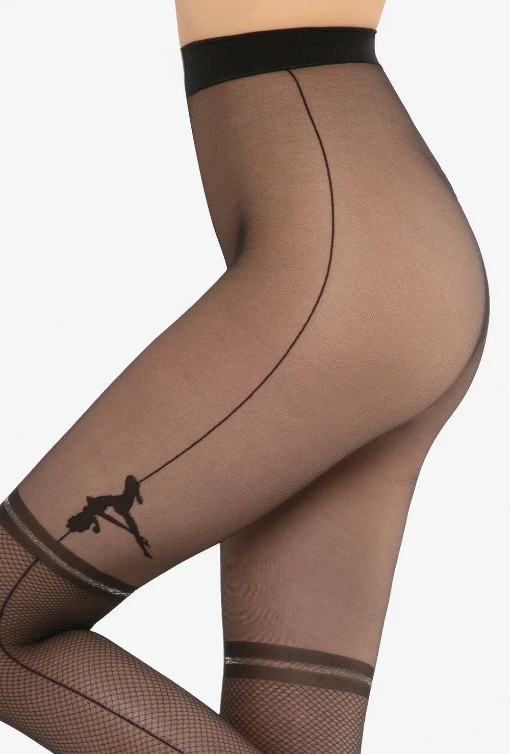 Rajstopy imitujące kabaretki Rita wz. 02 - Gatta