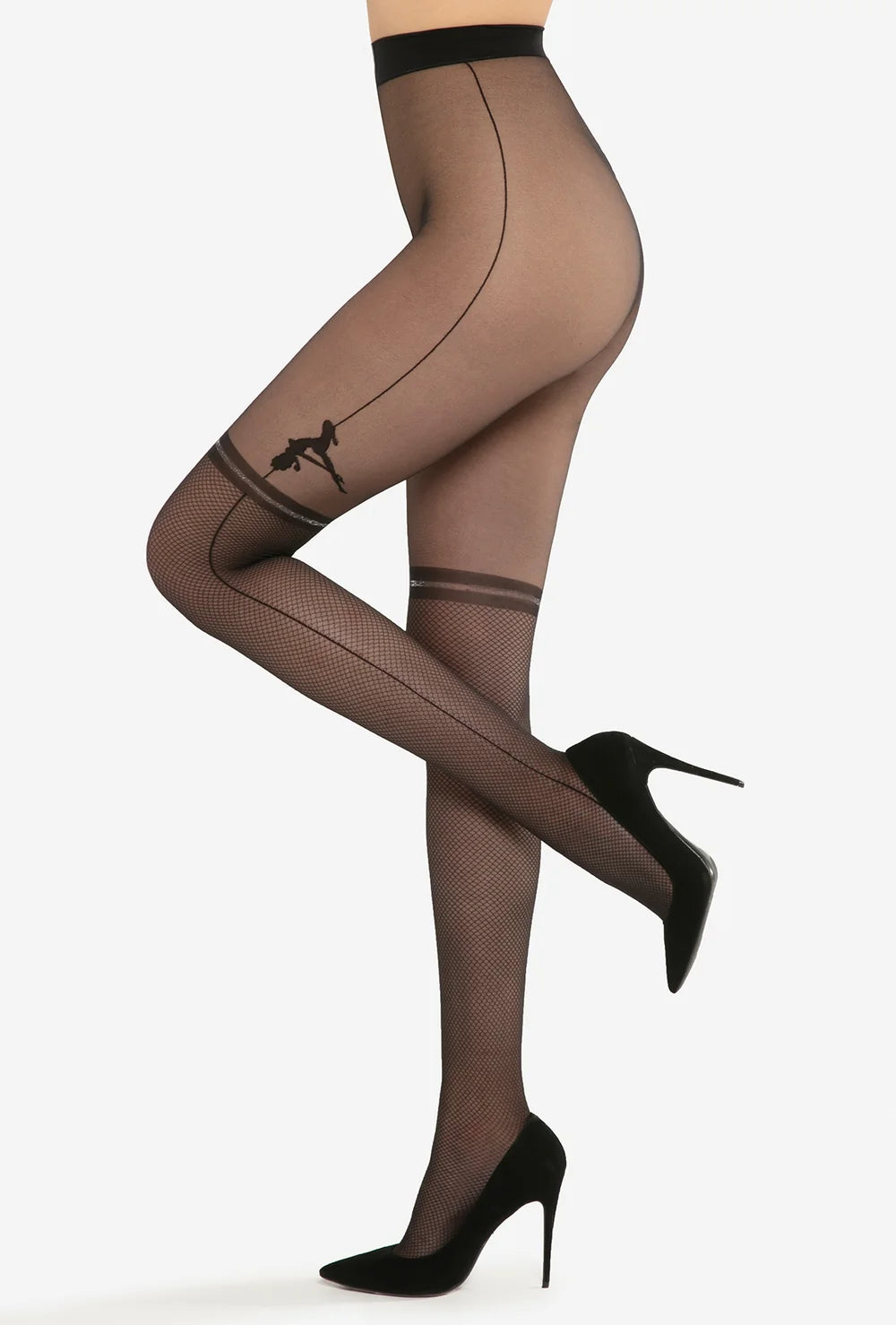 Rajstopy imitujące kabaretki Rita wz. 02 - Gatta