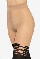 Rajstopy imitujące pończochy Girl-up wz. 48