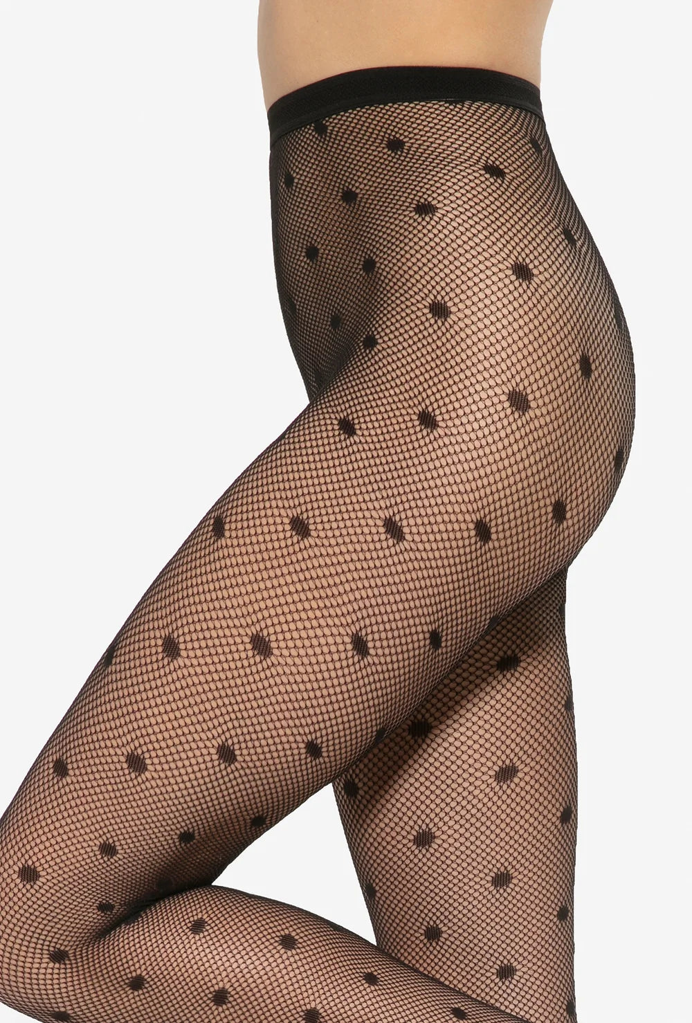 Rajstopy kabaretki w kropki Runway wz. 01 - Gatta