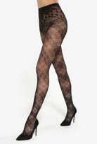 Rajstopy kabaretki w romby Runway wz. 04