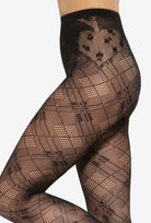 Rajstopy kabaretki w romby Runway wz. 04