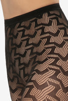 Rajstopy kabaretki z geometrycznym wzorem Runway wz.03