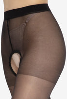 Rajstopy ozdobne z wycięciem Bellona