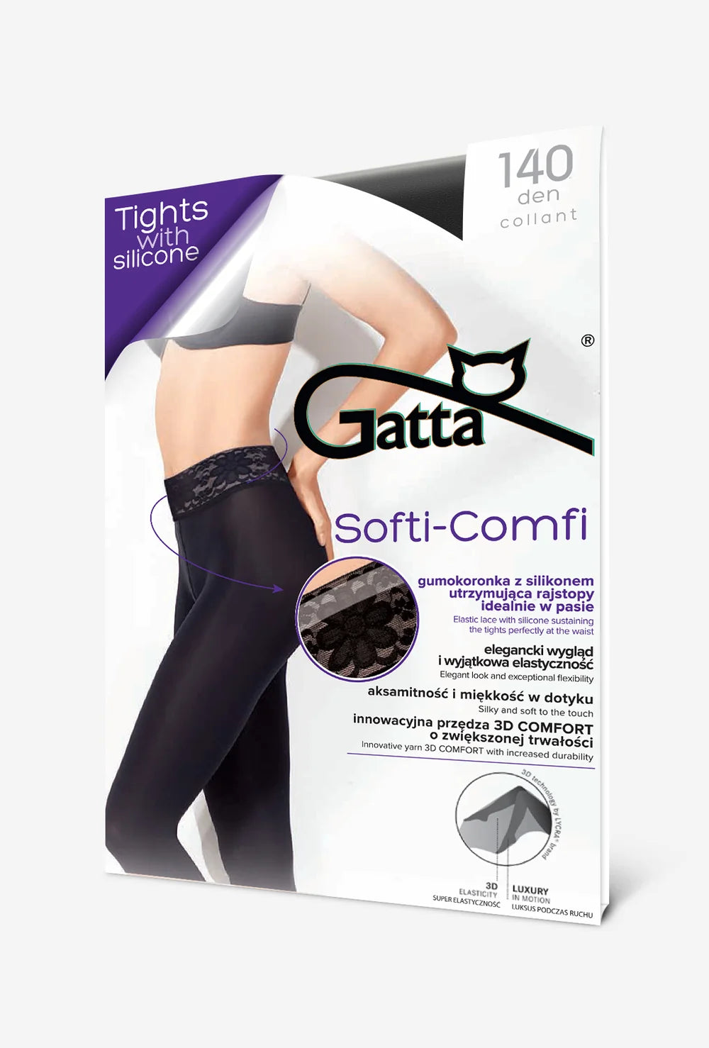 Rajstopy Softi-comfi 140 den - Gatta