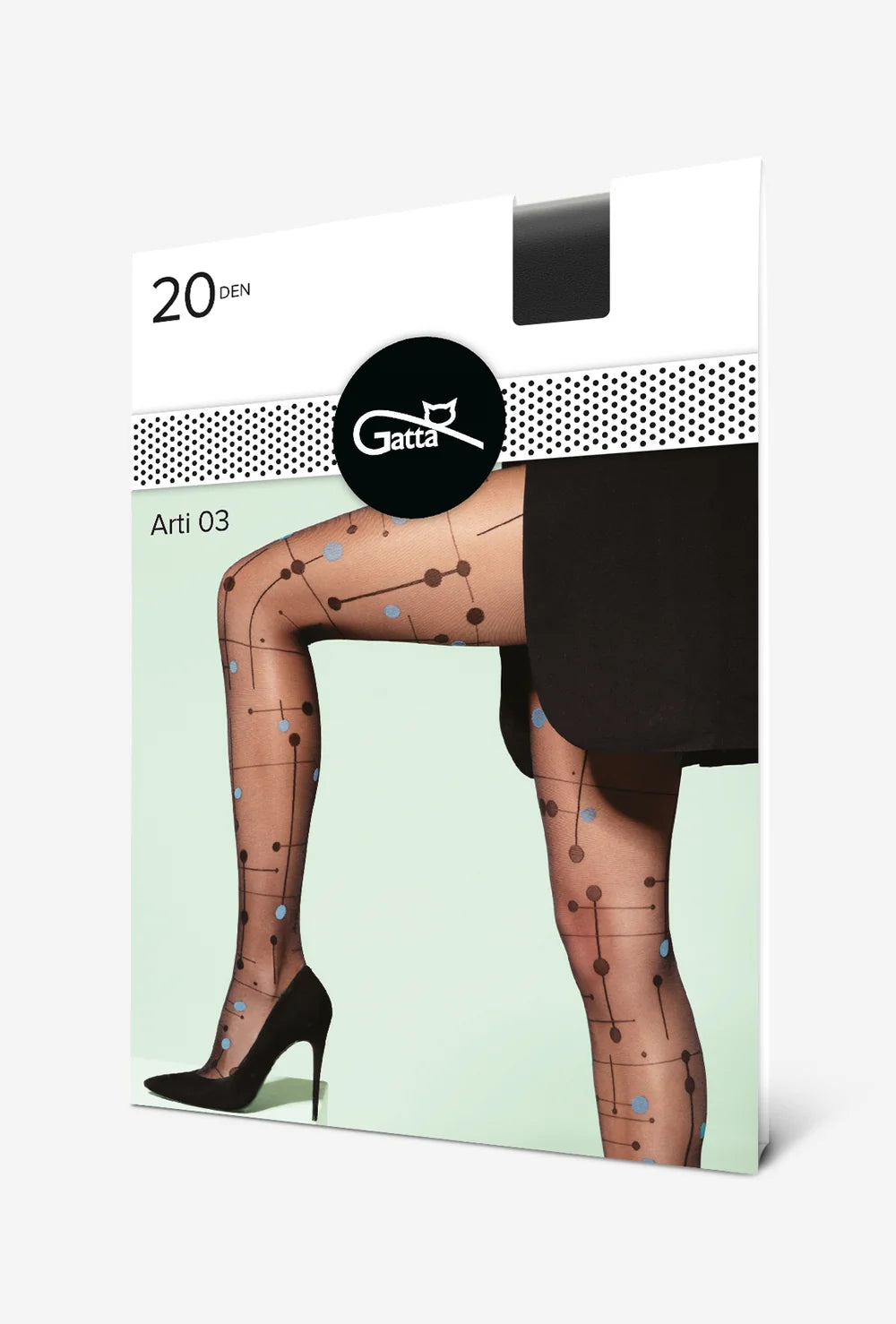 Rajstopy w geometryczne wzory Arti wz. 03 - Gatta