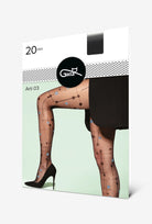 Rajstopy w geometryczne wzory Arti wz. 03