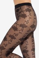 Rajstopy w kwiaty Faria wz. 11