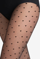 Rajstopy damskie w serduszka Tiffy wz. 01