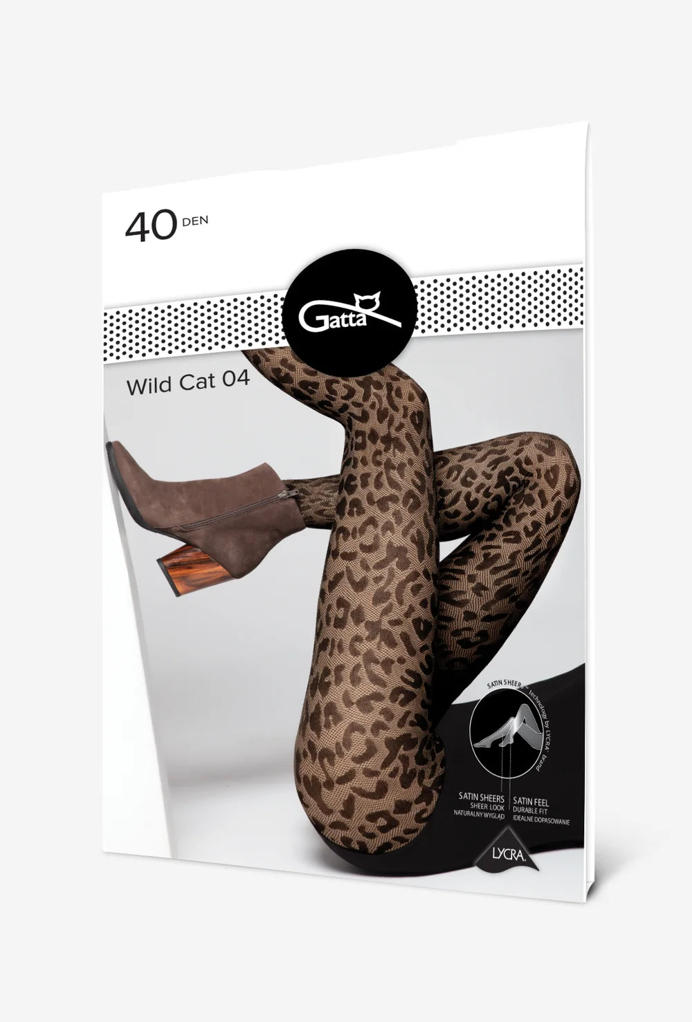 Rajstopy w zwierzęce cętki Wild Cat wz. 04 - Gatta