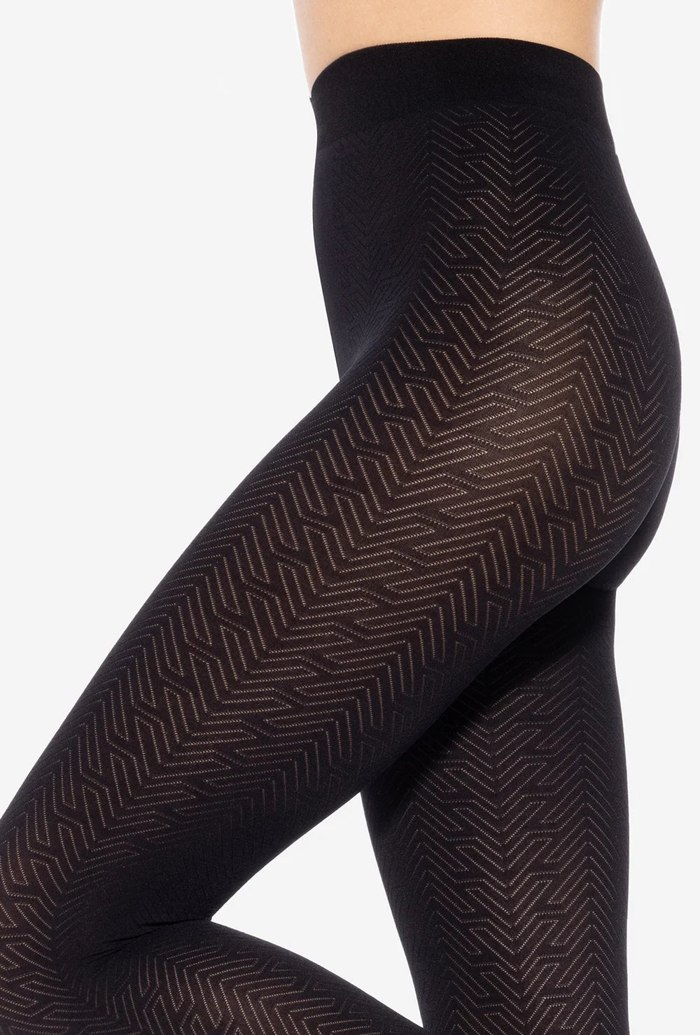 Rajstopy z geometrycznym wzorem Loretta wz. 152 - Gatta