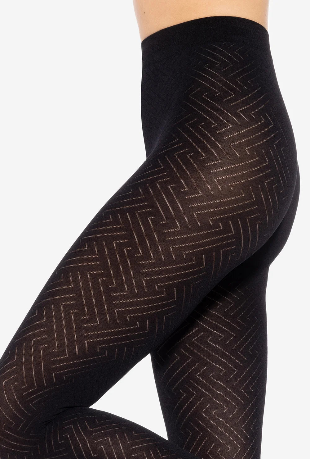 Rajstopy z geometrycznym wzorem Loretta wz. 153 - Gatta