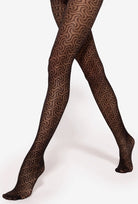 Rajstopy z geometrycznym wzorem Mosaica wz. 02