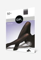 Rajstopy z geometrycznym wzorem Odetta wz. 02