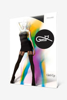 Rajstopy damskie imitujące pończochy Girl-up  wz. 01