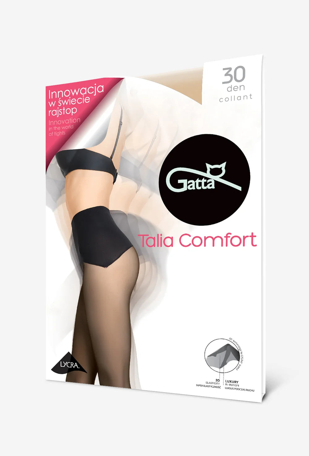 Rajstopy ze ściągaczem seamlesowym Talia Comfort 30 den - Gatta