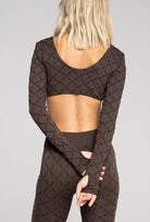 Brązowy rashguard Monogram z kolekcji Zień x Gatta