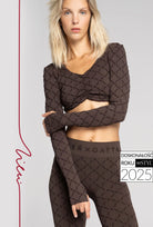 Brązowy rashguard Monogram z kolekcji Zień x Gatta