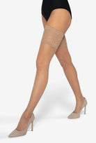 Koronkowe pończochy samonośne Michelle wz. 03