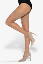 Koronkowe pończochy samonośne Michelle wz. 03