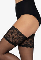 Koronkowe pończochy samonośne Michelle wz. 03