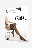 Koronkowe pończochy samonośne Michelle wz. 03