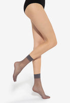 2-pak skarpetek rajstopowych Lycra