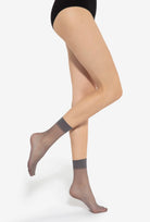 2-pak skarpetek rajstopowych Lycra