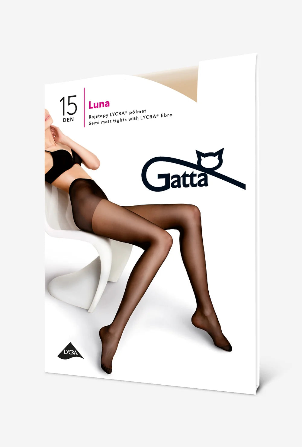Klasyczne rajstopy damskie Luna 15 den - Gatta