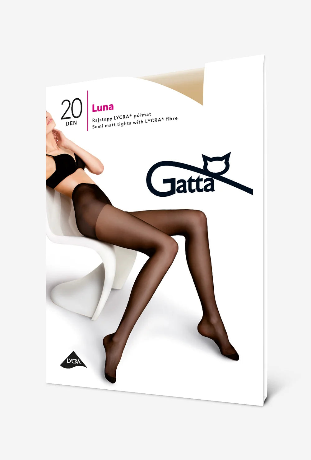 Klasyczne rajstopy damskie Luna 20 den - Gatta