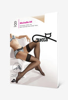 Koronkowe pończochy samonośne Michelle 8 den