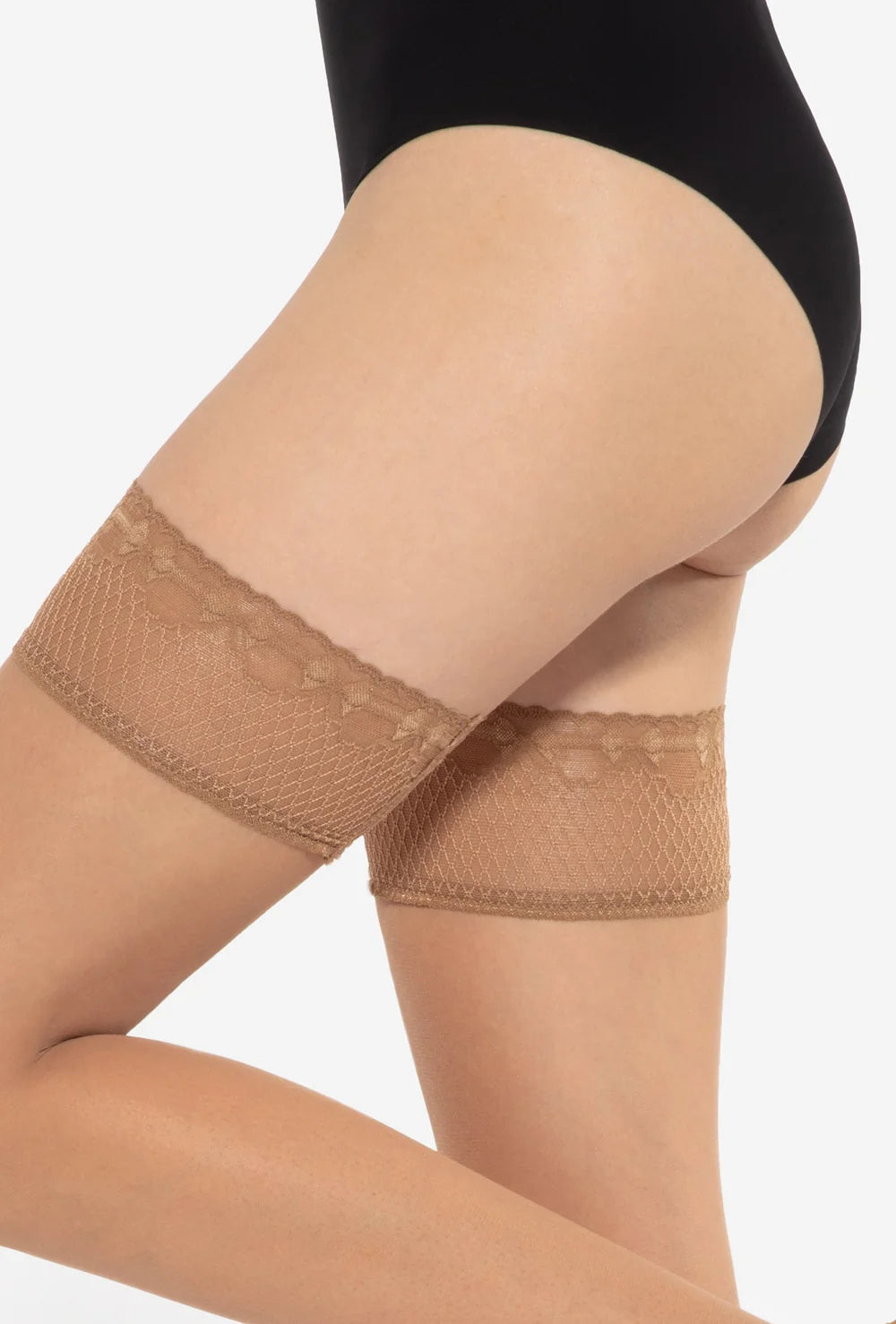 Koronkowe pończochy samonośne Michelle 8 den - Gatta