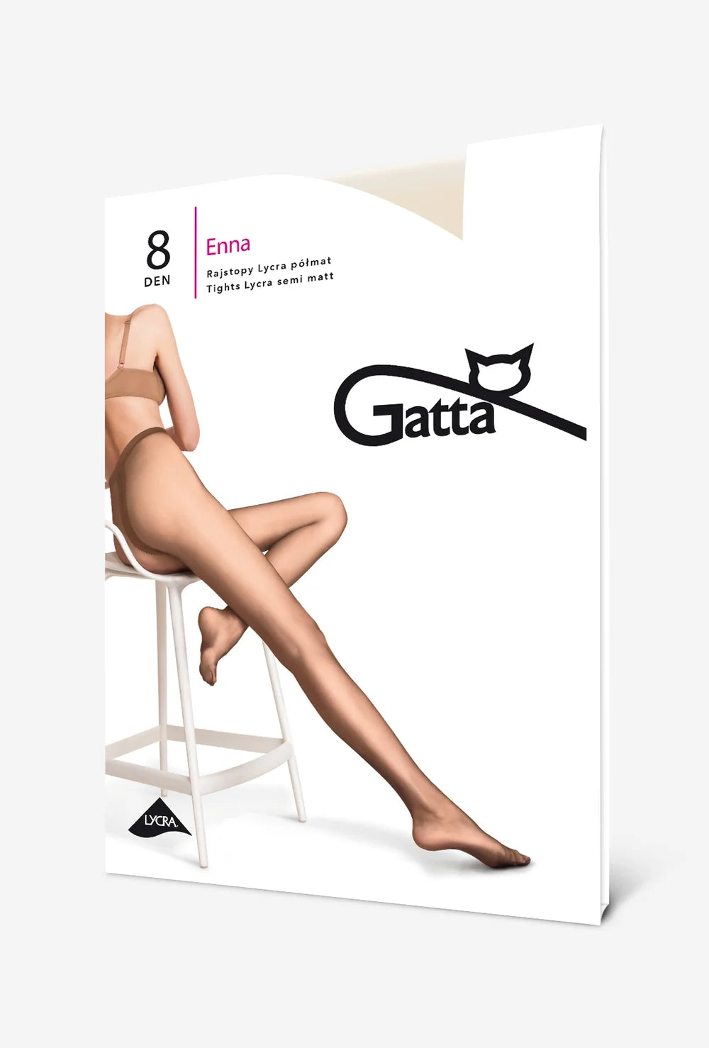 Klasyczne rajstopy damskie Enna 8 den - Gatta