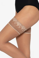 Koronkowe pończochy samonośne Fortissima